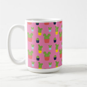 Mickey Mouse Cactus Icon Pattern Coffee Mug