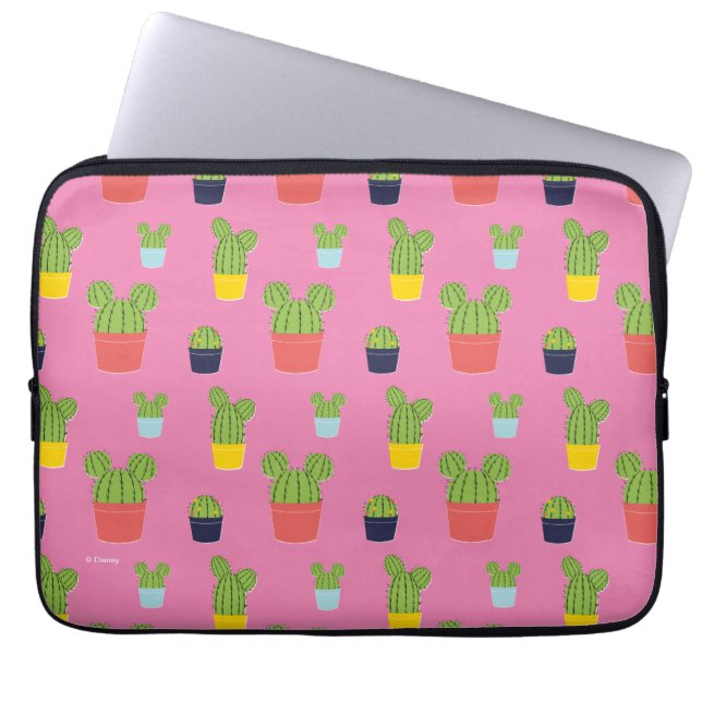 Mickey Mouse Cactus Icon Pattern Laptop Sleeve (Front)