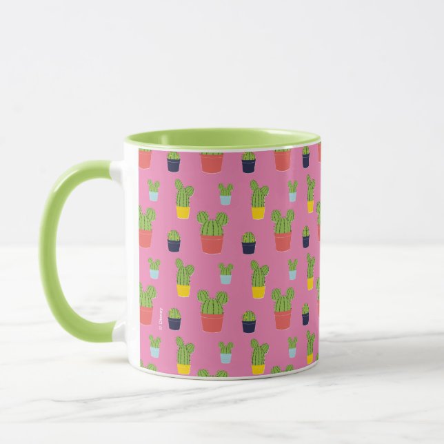Mickey Mouse Cactus Icon Pattern Mug (Left)