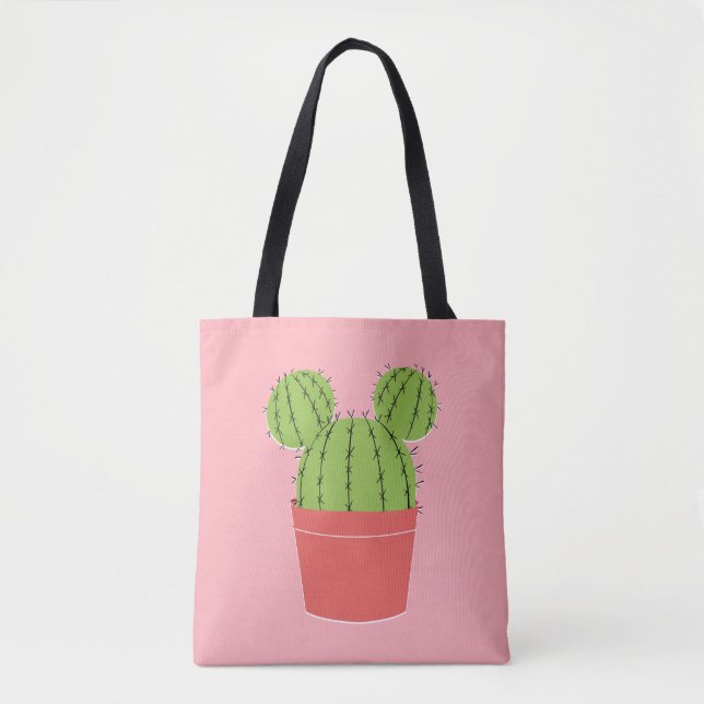 Mickey Mouse Cactus Icon Tote Bag (Front)