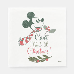 Mickey Mouse Can't Wait 'til Christmas! Napkin