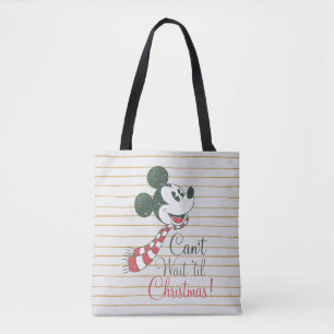 Mickey Mouse   Can't Wait 'til Christmas! Tote Bag
