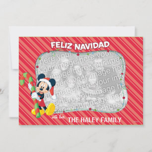 Mickey Mouse : Carte Feliz Navidad