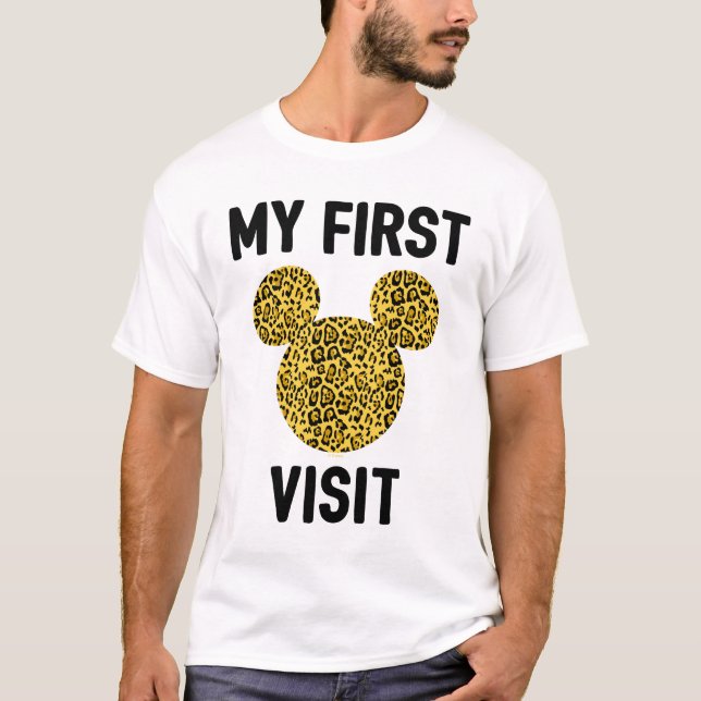 Mickey Mouse Cheetah | My First Visit T-Shirt (Front)