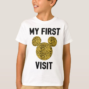 Mickey Mouse Cheetah   My First Visit T-Shirt