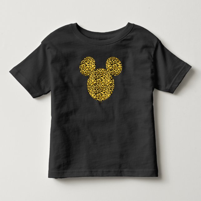 Mickey Mouse Cheetah Print T-Shirt (Front)