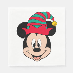 Mickey Mouse Christmas Elf Hat Napkin