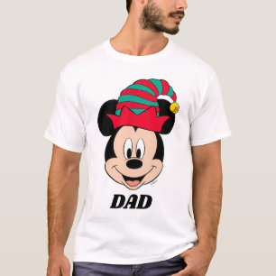 Mickey Mouse   Christmas Elf Hat T-Shirt