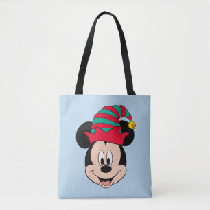 Mickey Mouse   Christmas Elf Hat Tote Bag