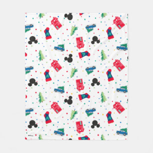 Mickey Mouse   Christmas Icon Pattern Fleece Blanket