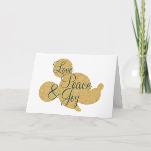 Mickey Mouse   Christmas Love, Peace & Joy Card