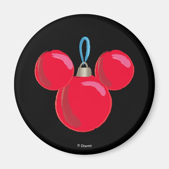 Mickey Mouse Christmas Ornament Magnet (Front)