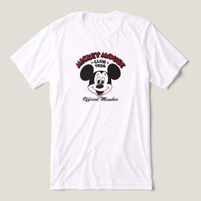 Mickey Mouse Club 1956 Official Member Tri-Blend Shirt (Design Front)