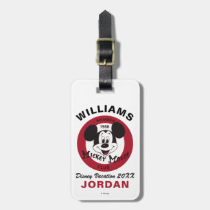 Mickey Mouse Club Family Vacation Luggage Tag