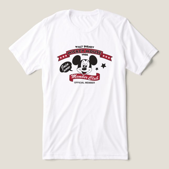 Mickey Mouse Club Logo (1956) Tri-Blend Shirt (Design Front)