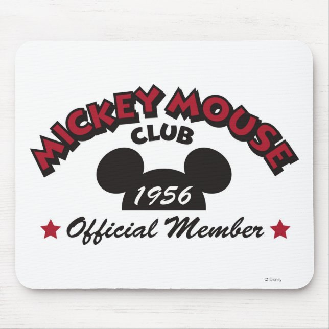 Mickey Mouse Club Member Logo (1956) Mouse Pad (Front)