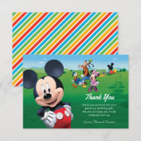 Mickey Mouse Clubhouse Birthday Thank You