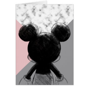 Mickey Mouse Colour Block - Pink Grey Marble