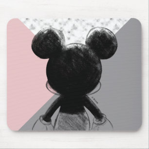 Mickey Mouse   Colour Block - Pink Grey Marble Pad