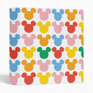 Mickey Mouse   Colourful Repeating Logo Binder