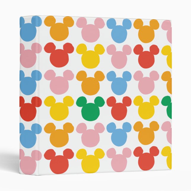 Mickey Mouse | Colourful Repeating Logo Binder (Front/Spine)