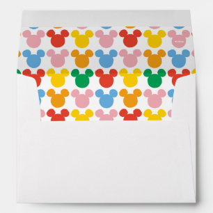 Mickey Mouse Colourful Repeating Logo Envelope