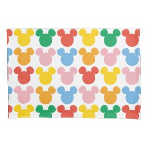 Mickey Mouse   Colourful Repeating Logo Pillowcase
