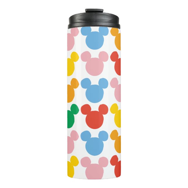 Mickey Mouse | Colourful Repeating Logo Thermal Tumbler (Front)