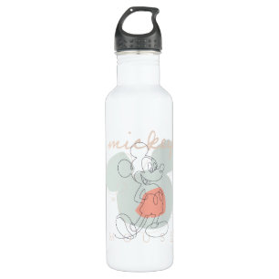 Mickey Mouse Continuous Line Graphic 710 Ml Water Bottle