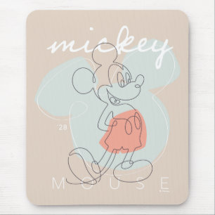 Mickey Mouse Continuous Line Graphic Pad