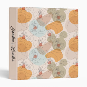 Mickey Mouse Continuous Line Pattern Binder