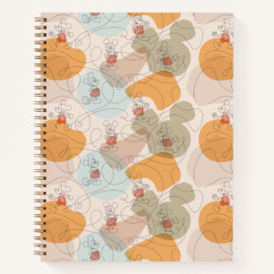 Mickey Mouse Continuous Line Pattern Notebook