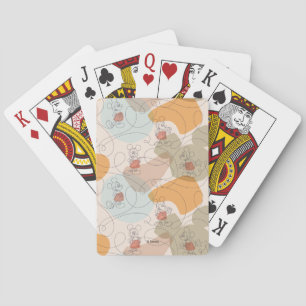 Mickey Mouse Continuous Line Pattern Playing Cards
