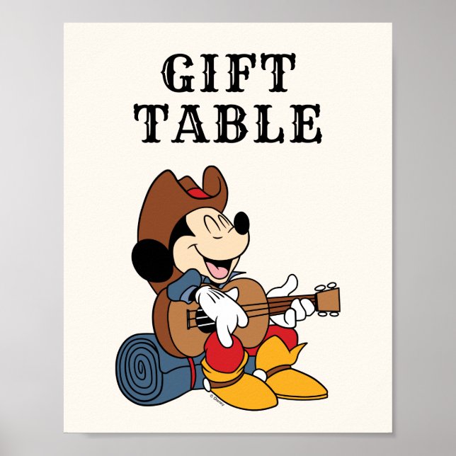 Mickey Mouse | Cowboy Rodeo Birthday Poster (Front)