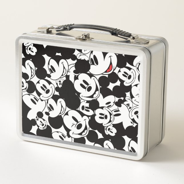 Mickey Mouse | Crowd Pattern Metal Lunch Box (Front)
