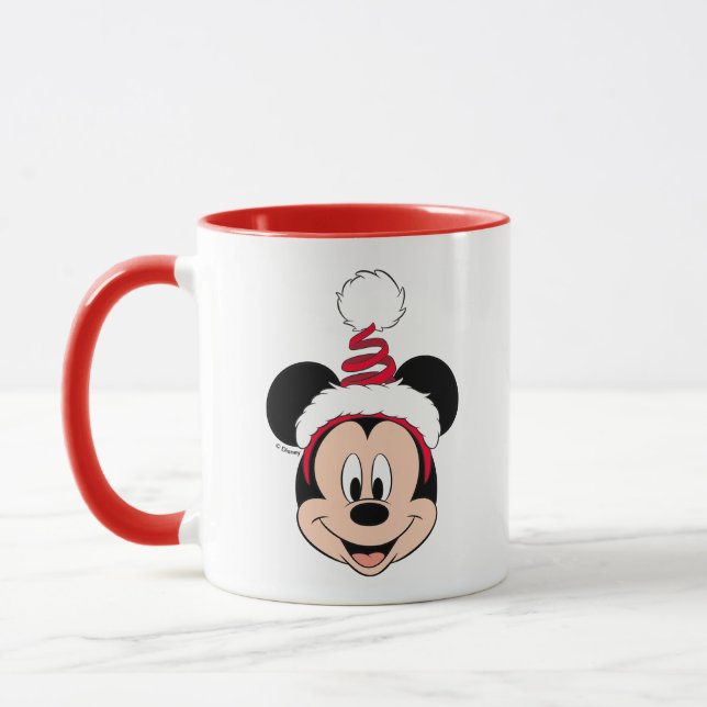 Mickey Mouse | Cute Christmas Hat Mug (Left)