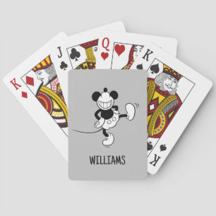 Mickey Mouse   Dancing   Add Your Name Playing Cards