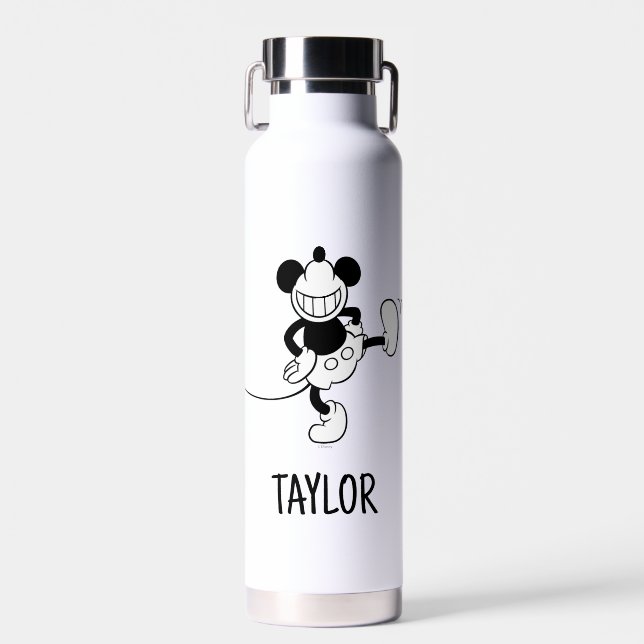 Mickey Mouse | Dancing | Add Your Name Water Bottle (Front)