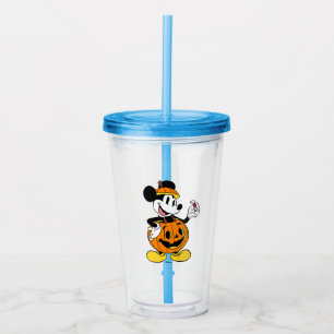 Mickey Mouse Dressed as a Pumpkin Acrylic Tumbler