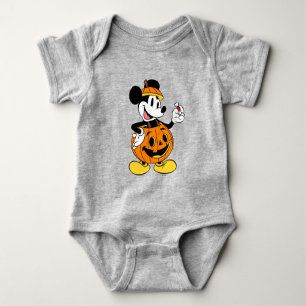 Mickey Mouse Dressed as a Pumpkin Baby Bodysuit