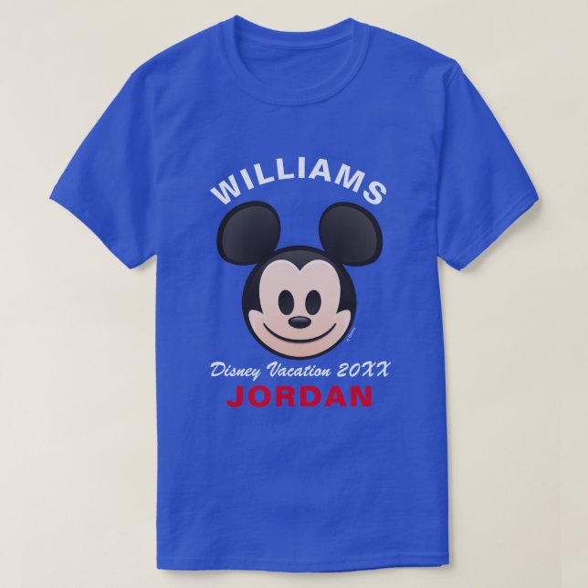 Mickey Mouse Emoji | Family Vacation T-Shirt (Design Front)