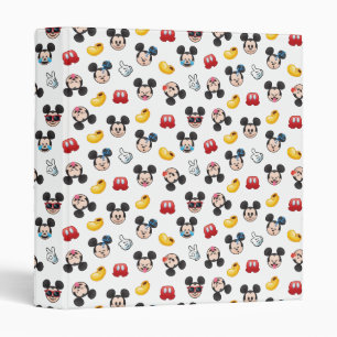Mickey Mouse Emoji Pattern Binder