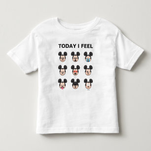 Mickey Mouse Emojis Today I Feel Toddler T-shirt