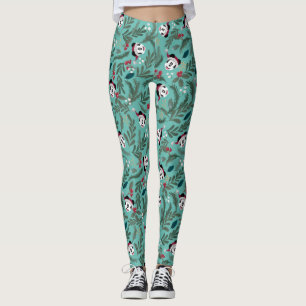 Mickey Mouse Festive Cheer Pattern Leggings
