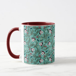 Mickey Mouse   Festive Cheer Pattern Mug
