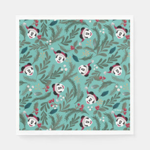 Mickey Mouse Festive Cheer Pattern Napkin