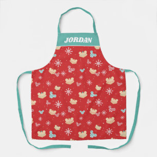 Mickey Mouse   Festive Christmas Pattern Apron