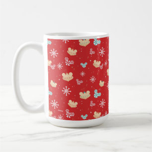 Mickey Mouse   Festive Christmas Pattern Coffee Mug