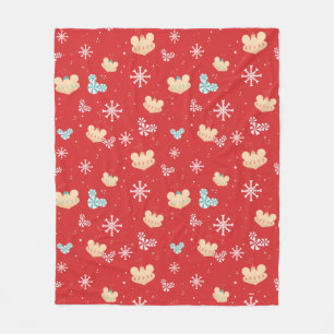 Mickey Mouse   Festive Christmas Pattern Fleece Blanket