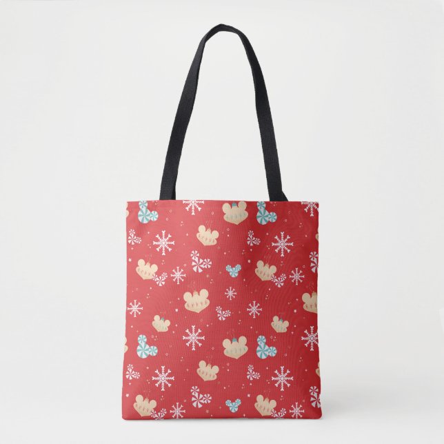 Mickey Mouse | Festive Christmas Pattern Tote Bag (Front)